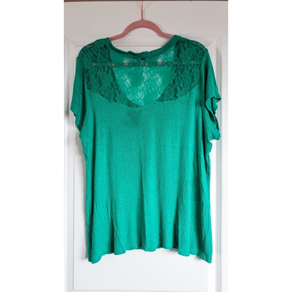 Teal Lace Top - Picture 2 of 3